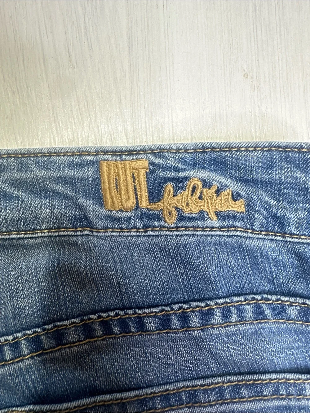 Kut from the Kloth Flare Jeans Womens 8 Y2K Bootcut Stretch 32x33 - Picture 7 of 10